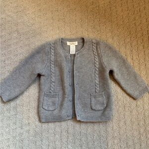 Angel Dear Light Gray Baby Sweater